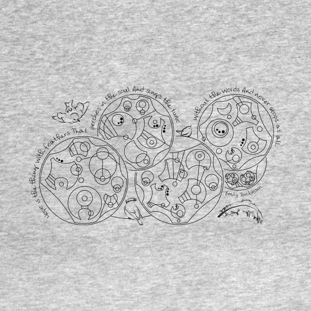 Hope Is the Thing With Feathers - Circular Gallifreyan by LadyCaro1